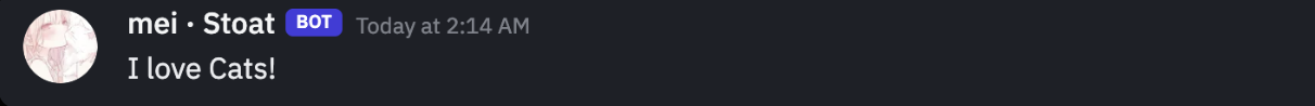 The same message relayed to Fluxer